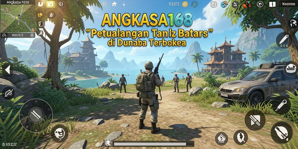 Screenshot menunjukkan dunia Open World yang luas di ANGKASA168.