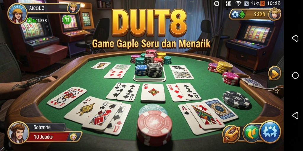Tangkapan layar gameplay Gaple yang seru dan interaktif.