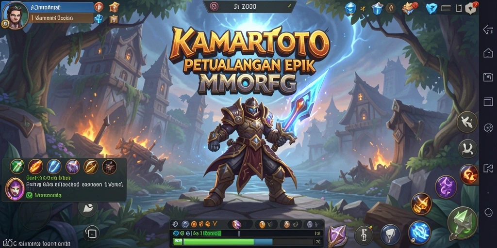 Tampilan gameplay KAMARTOTO yang menakjubkan saat beraksi di dunia MMORPG.