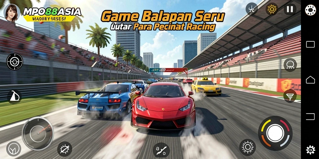 Gameplay seru balapan di MPO88ASIA dengan trek mendebarkan.