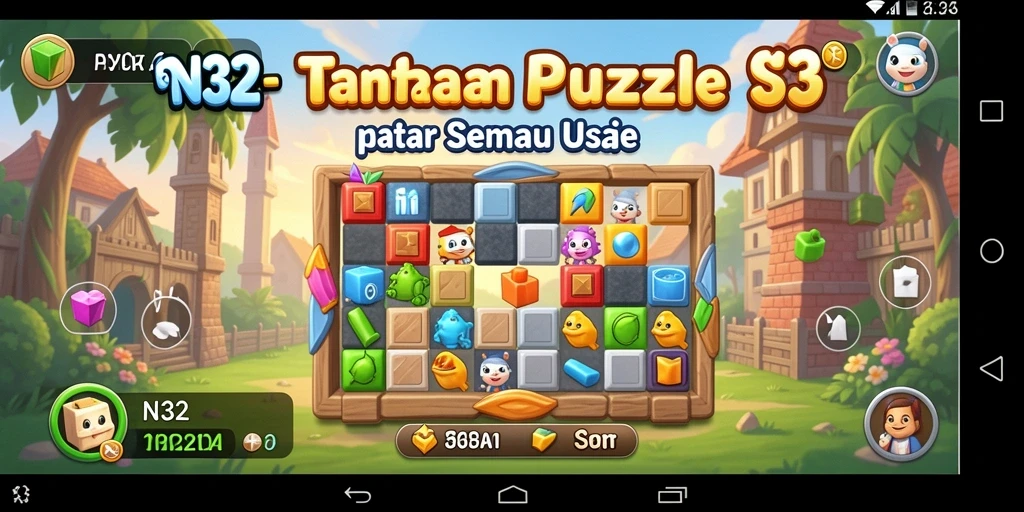 Gameplay N32 dengan tantangan Puzzle yang seru.