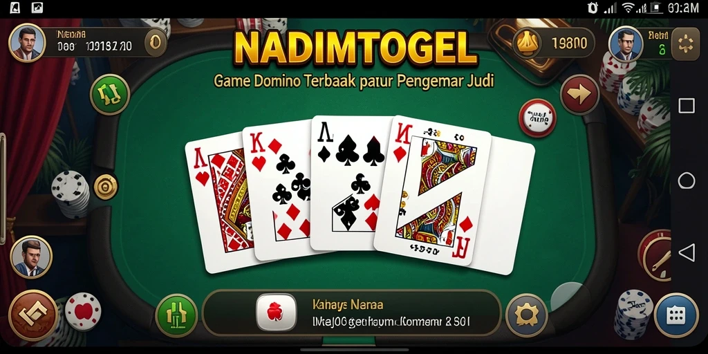 Screenshot gameplay NADIMTOGEL menampilkan suasana seru permainan Domino.