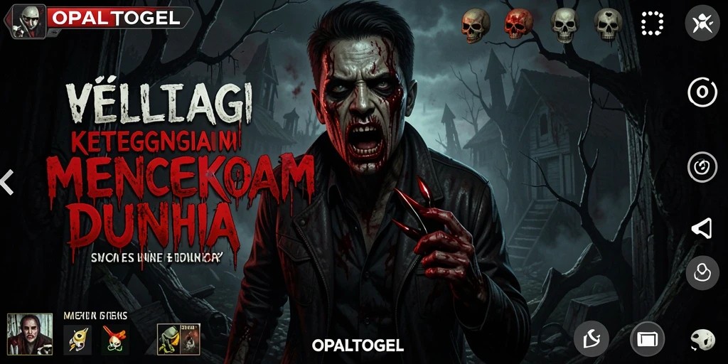 Screenshot menampilkan karakter utama di lokasi menyeramkan OPALTOGEL.