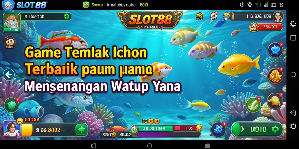 Tampilan menarik dari gameplay Tembak Ikan SLOT88 yang seru.